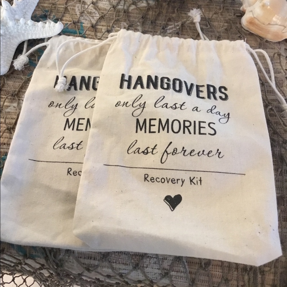 5x7 Hangover Recovery Bags (2) Bachelorette Party